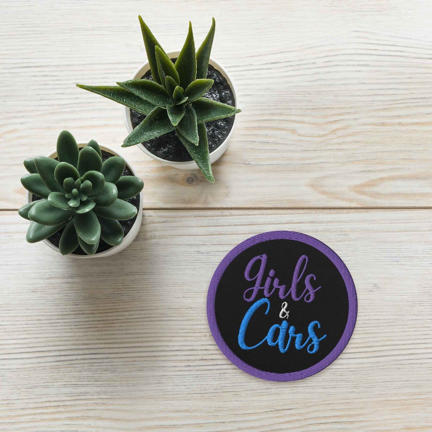 Girls and Cars Patches - Embroidered - Sapphire Brand