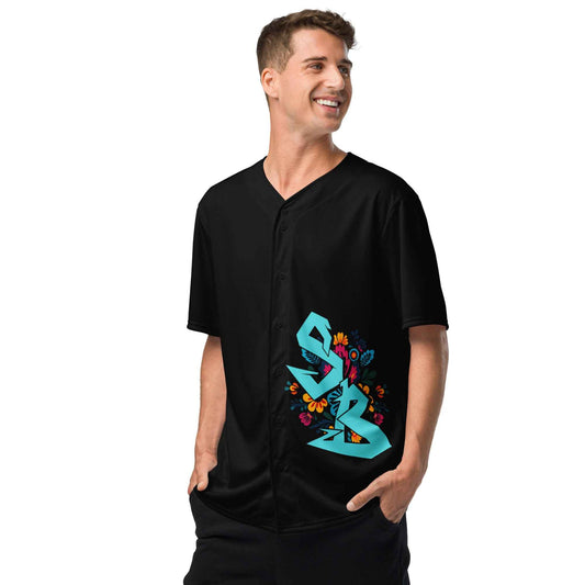 SB Floral Baseball Jersey - Premium Floral Baseball Jersey for Trendy Streetwear - Sapphire Brand
