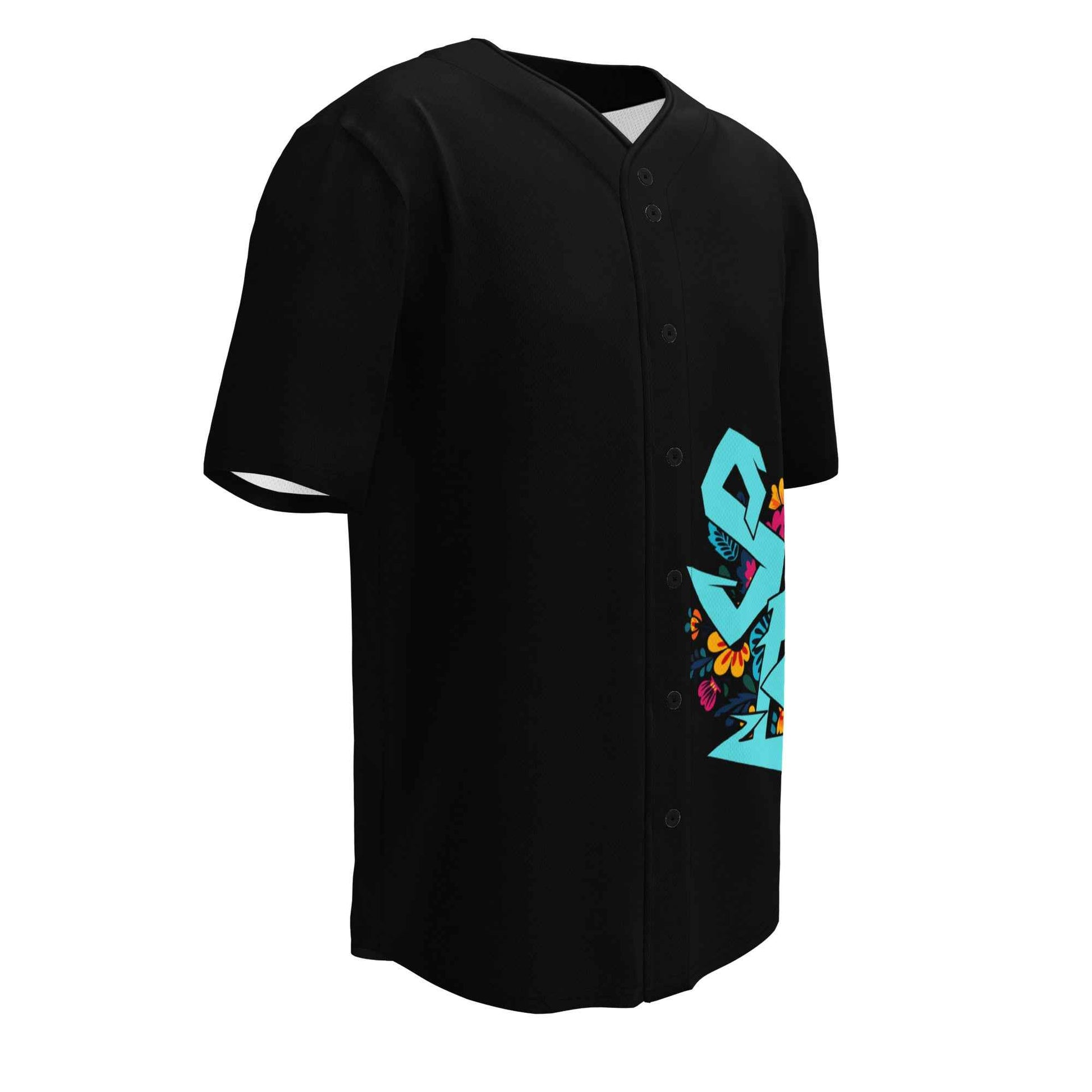 SB Floral Baseball Jersey - Premium Floral Baseball Jersey for Trendy Streetwear - Sapphire Brand