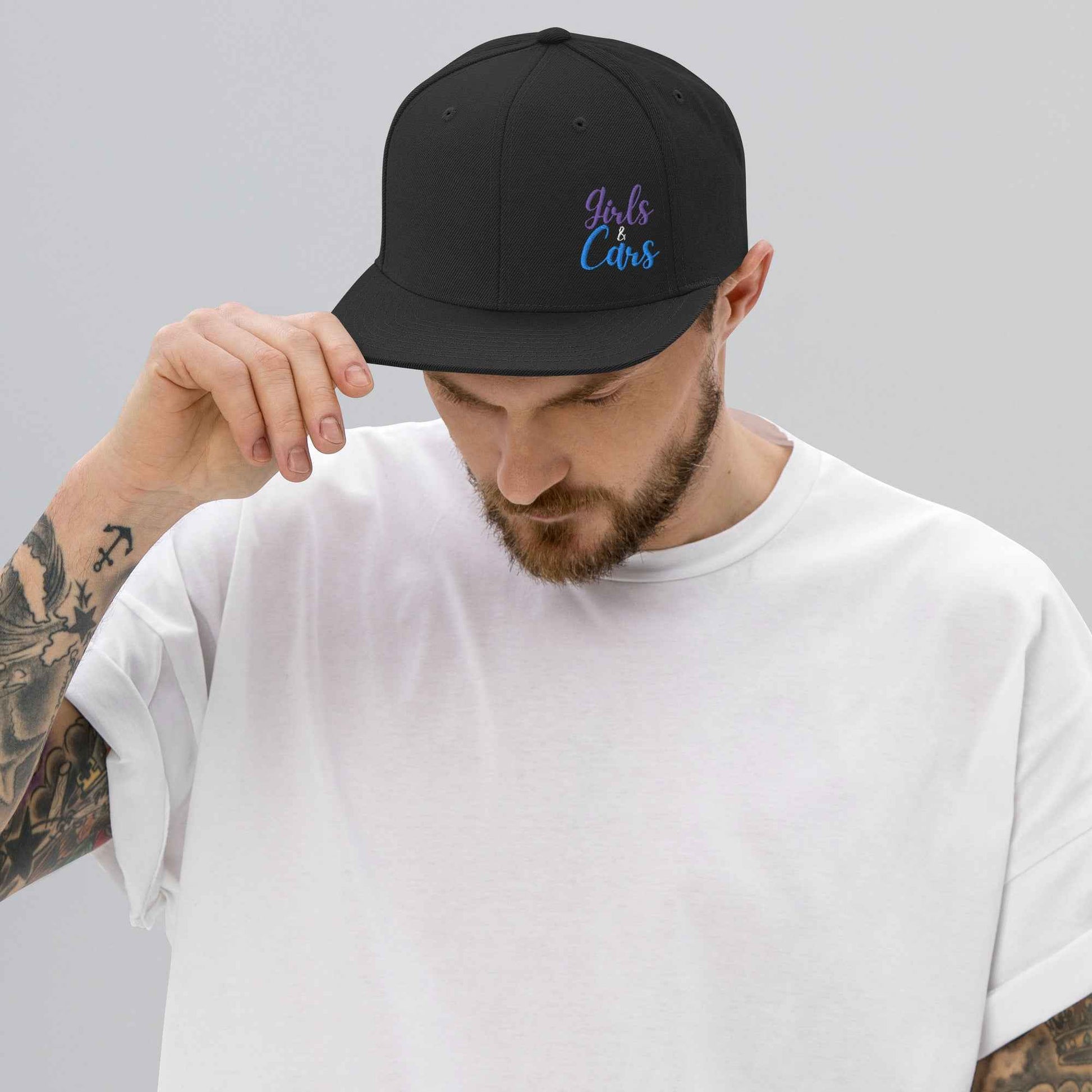 Girls and Cars Snapback Hat - Adjustable Streetwear - Sapphire Brand