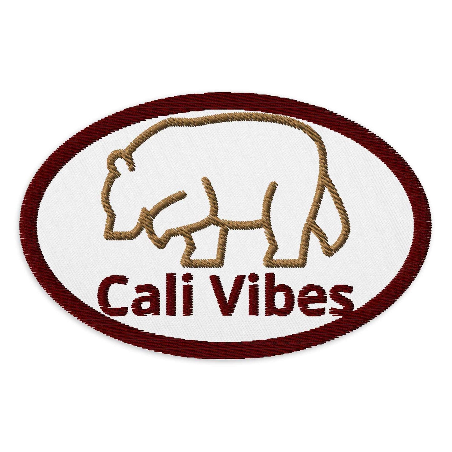 Cali Vibes Iron-On Patches - Embroidered California Design - Sapphire Brand