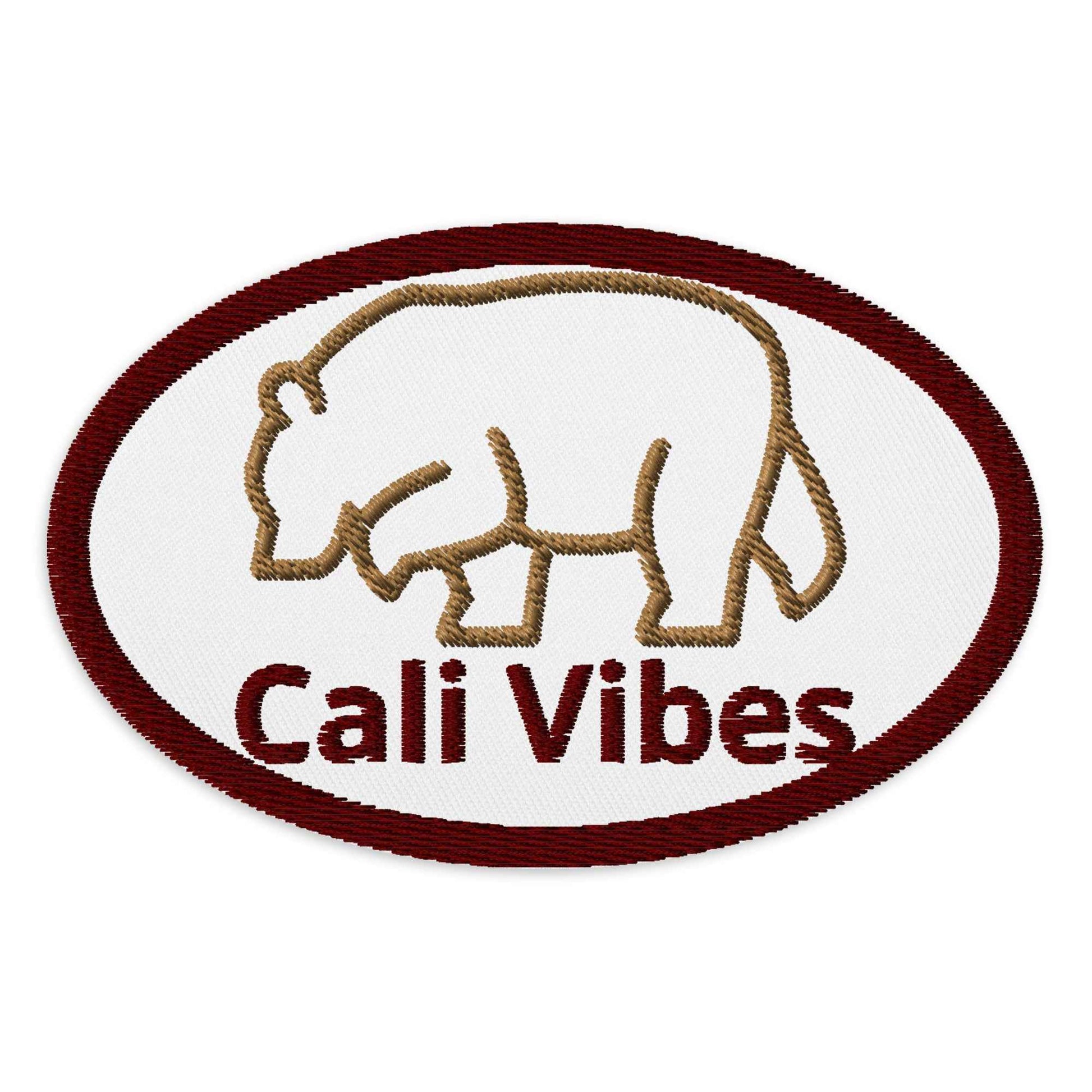 Cali Vibes Iron-On Patches - Embroidered California Design - Sapphire Brand