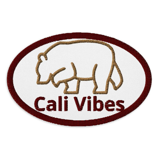 Cali Vibes Iron-On Patches - Embroidered California Design - Sapphire Brand