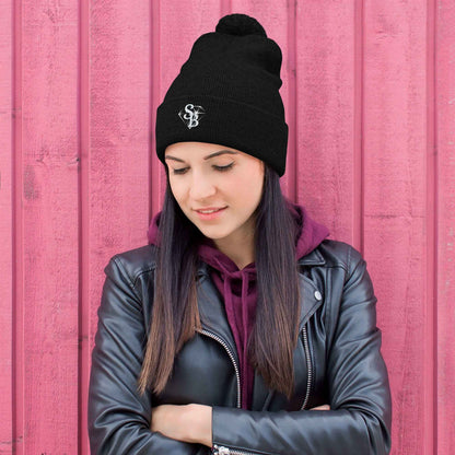 SB Pom-Pom Beanie Winter Hat - Classic Style for Cold Weather - Sapphire Brand