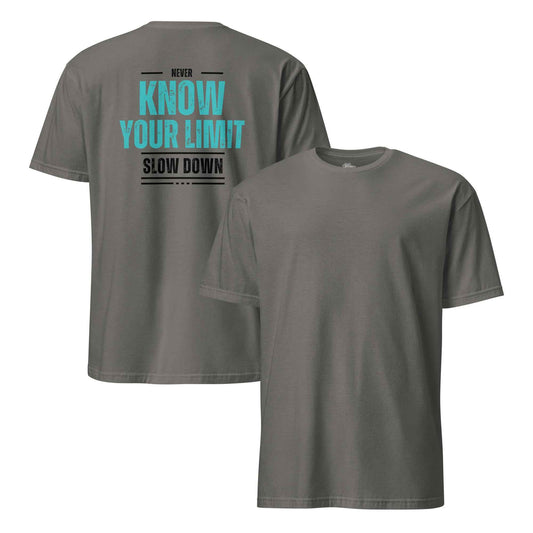 Know Your Limit T-Shirt - Stylish & Comfortable Wear - Sapphire Brand