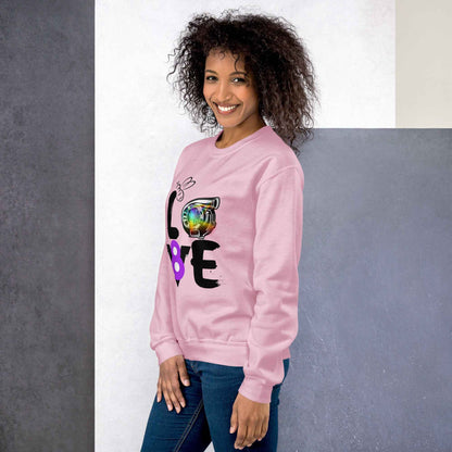 Graphic Sweatshirt - Love - Automotive Graphic Sweatshirt for Automotive Lifestyle Apparel - Sapphire Brand