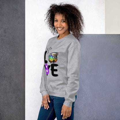 Graphic Sweatshirt - Love - Automotive Graphic Sweatshirt for Automotive Lifestyle Apparel - Sapphire Brand