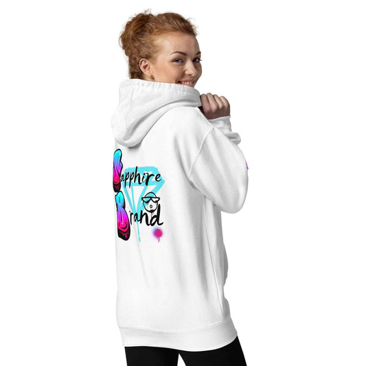Sapphire Blue Pink Hoodie - Premium Streetwear Fashion for Trendsetters - Sapphire Brand