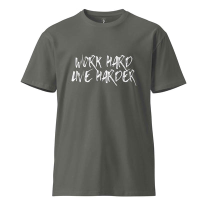 Work Hard T-Shirt - Motivational Work Ethic Tee for Success - Sapphire Brand