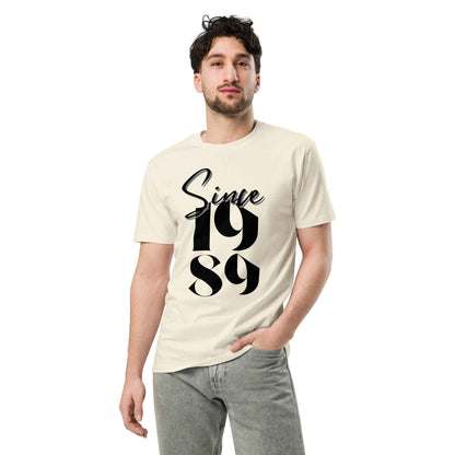 Since 1989 Vintage T-Shirt - Premium Year Tee for Retro Style - Sapphire Brand