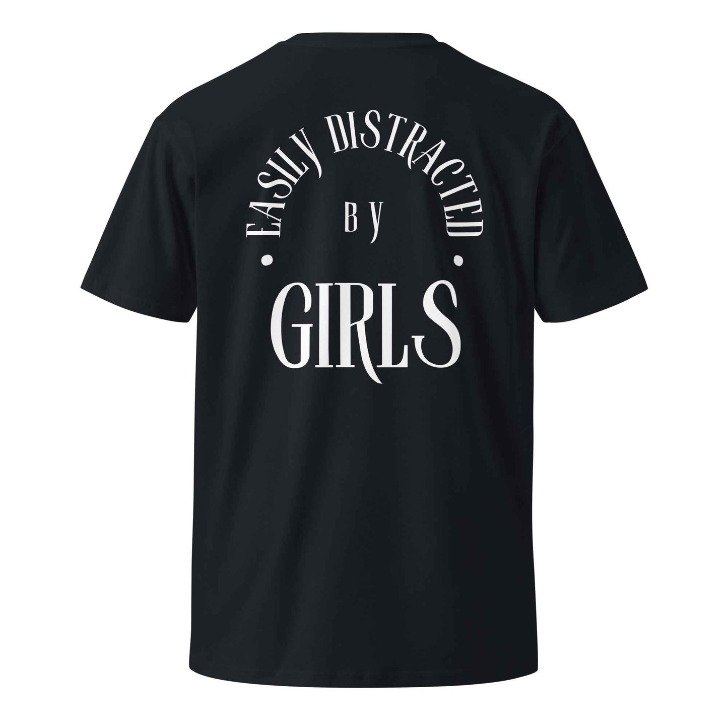 Distracted Premium T-Shirt - Combed Cotton Tee for Ultimate Comfort - Sapphire Brand