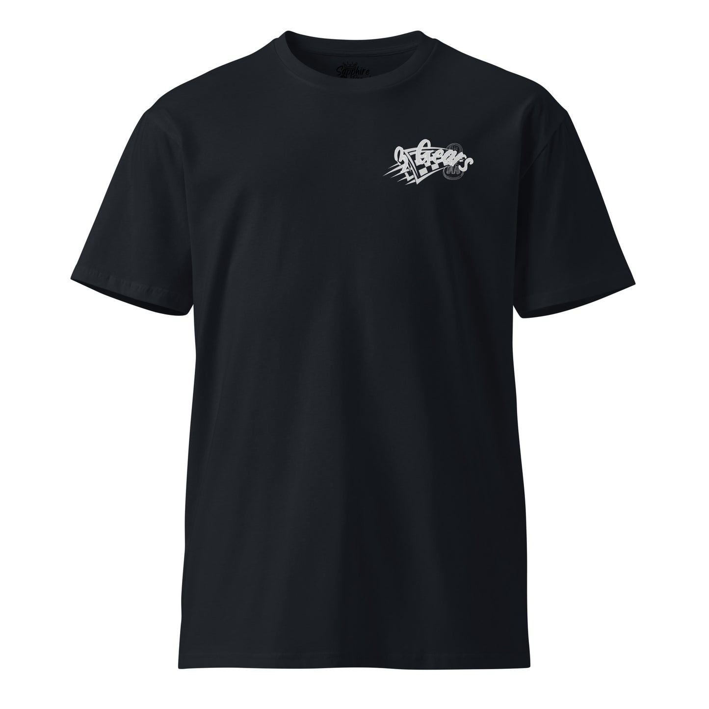 3 Gears Premium T-Shirt - Automotive Enthusiast Tee - Sapphire Brand