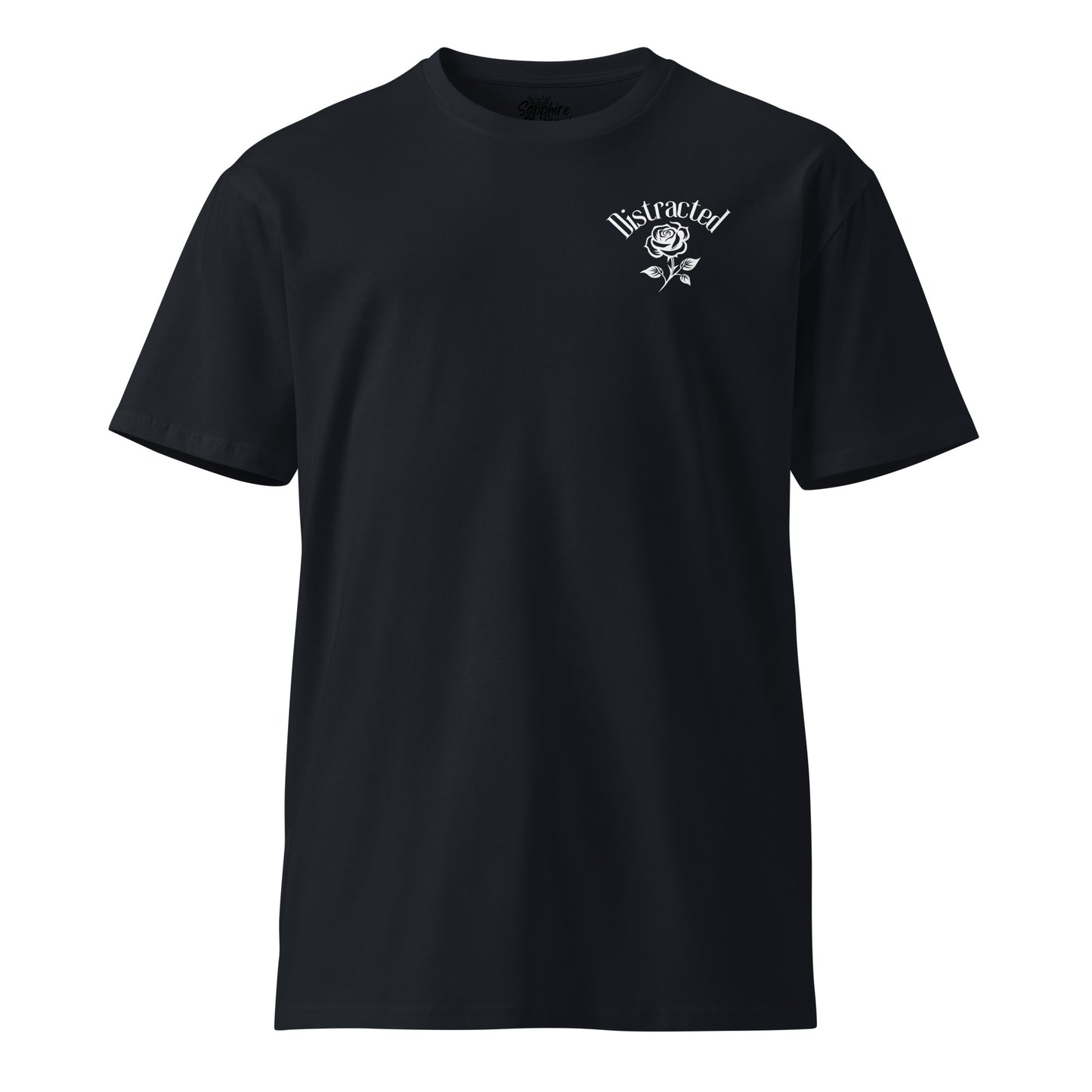 Distracted Premium T-Shirt - Combed Cotton Tee for Ultimate Comfort - Sapphire Brand