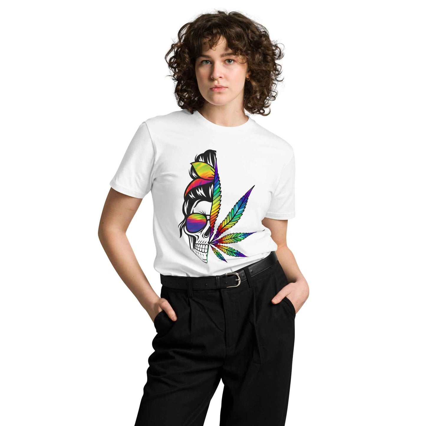 Pride Skull T-Shirt - Premium LGBTQ+ Pride Design - Sapphire Brand