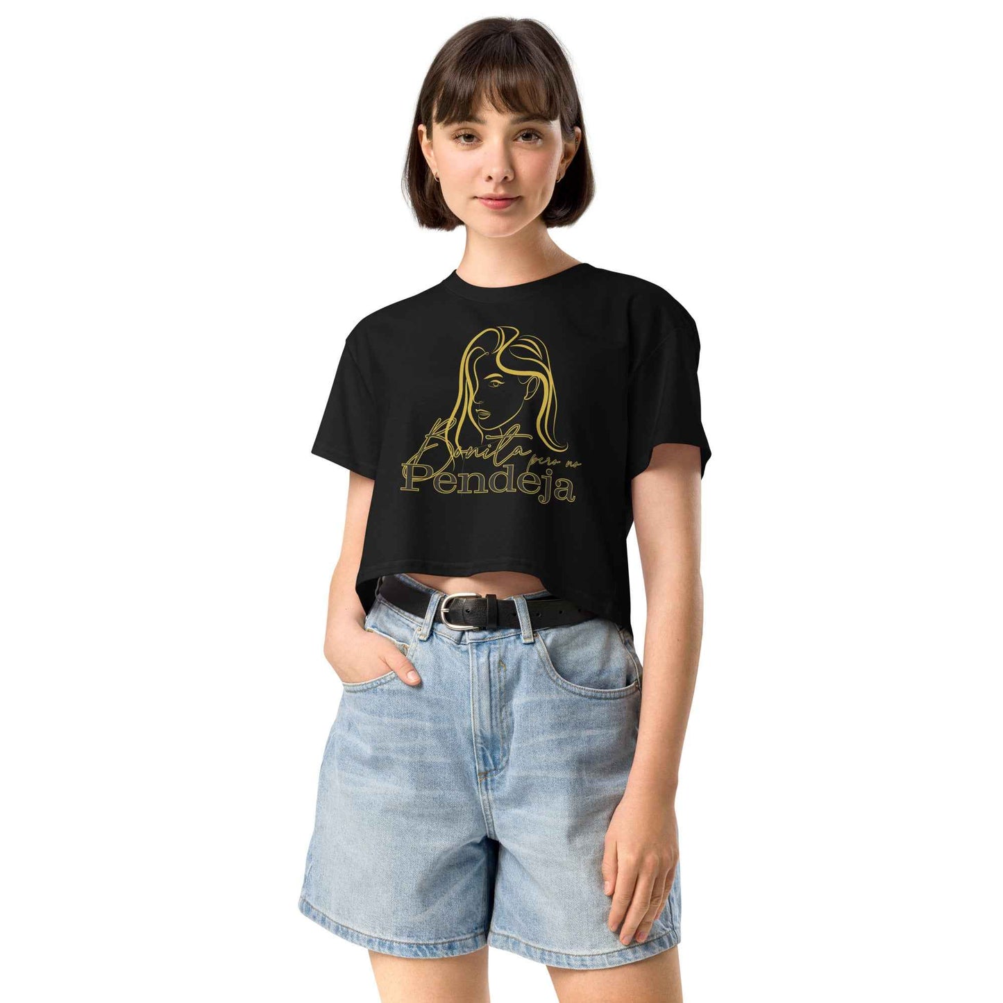 Bonita pero no pendeja Crop Top for Confident Women - Sapphire Brand