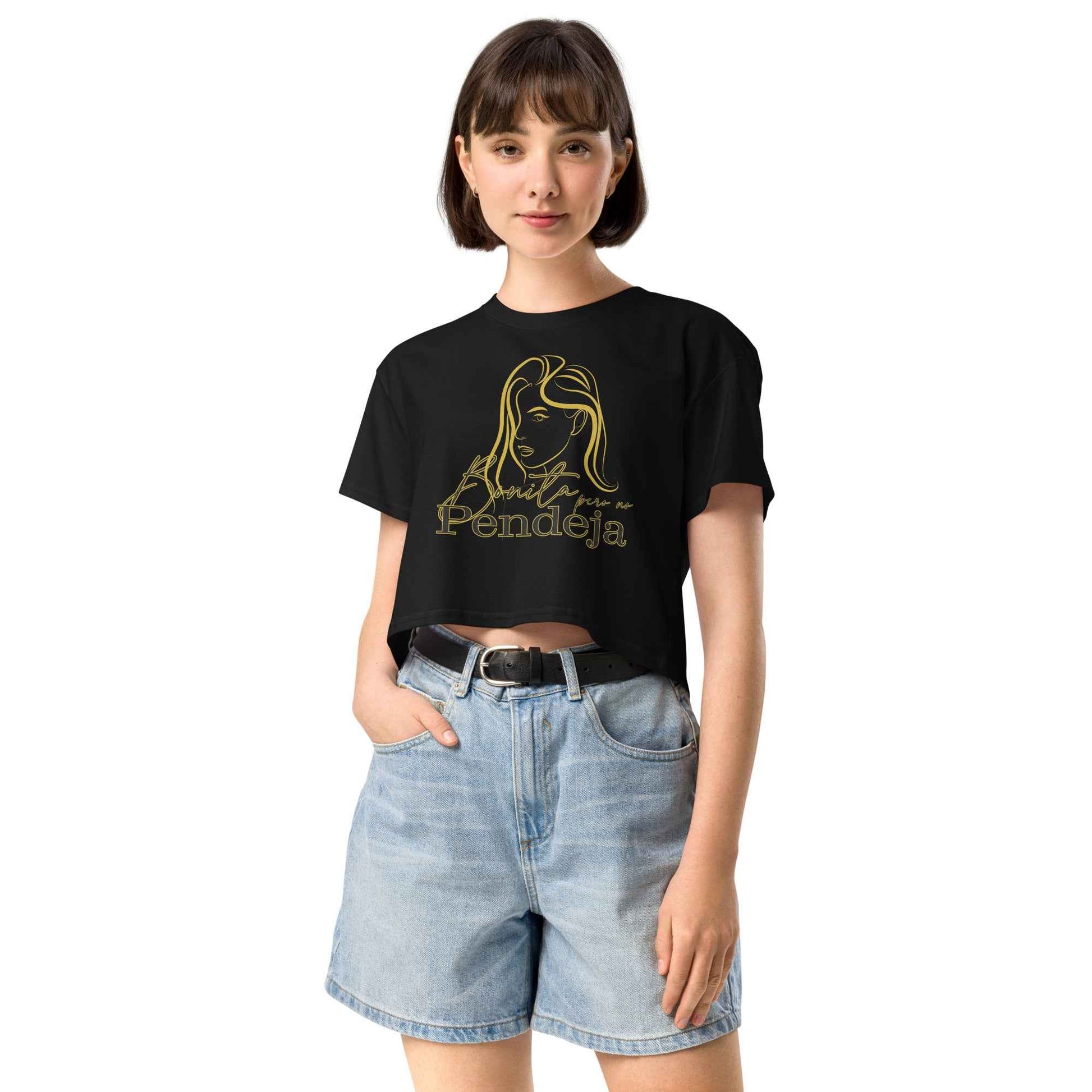 Bonita pero no pendeja Crop Top for Confident Women - Sapphire Brand